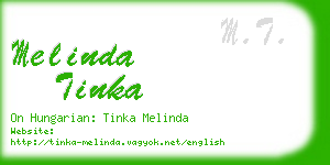 melinda tinka business card